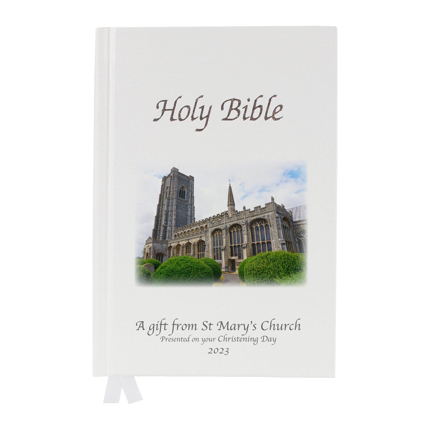 Bespoke Deluxe Bible with a leatherette cover and your own design
