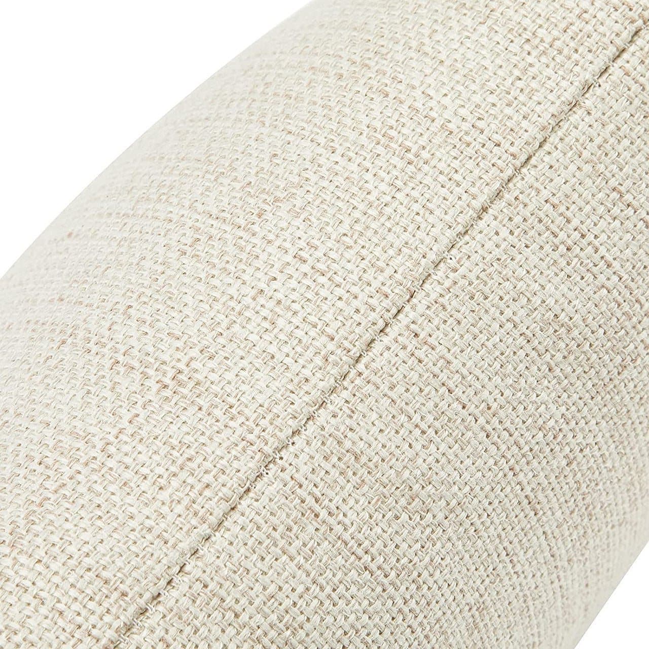 Cream linen-look cushion with a Best Cat Mum design