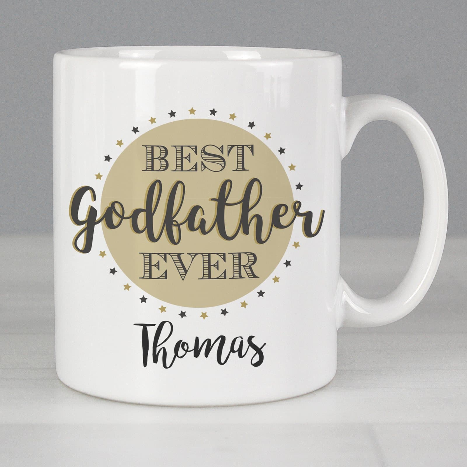 Personalised Best Godfather ceramic mug