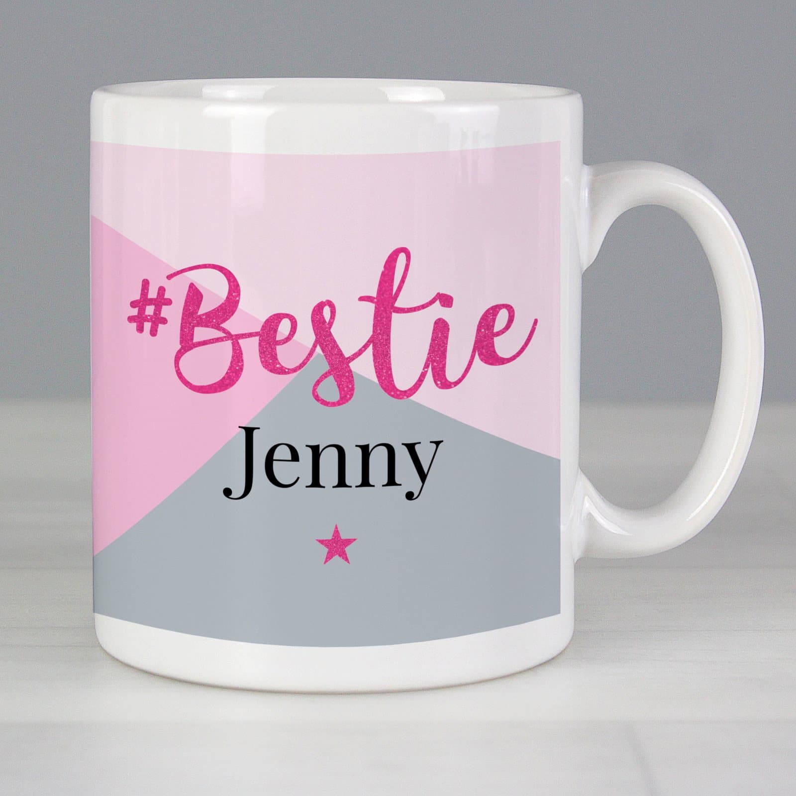 Personalised #Bestie ceramic mug