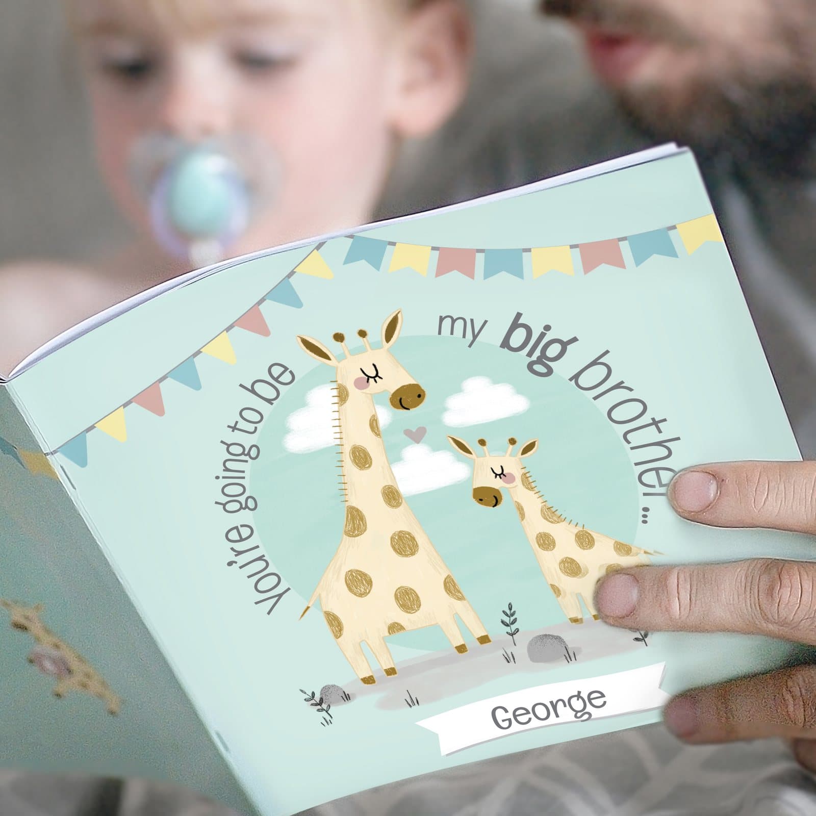 Personalised big brother story book for a new sibling announcement