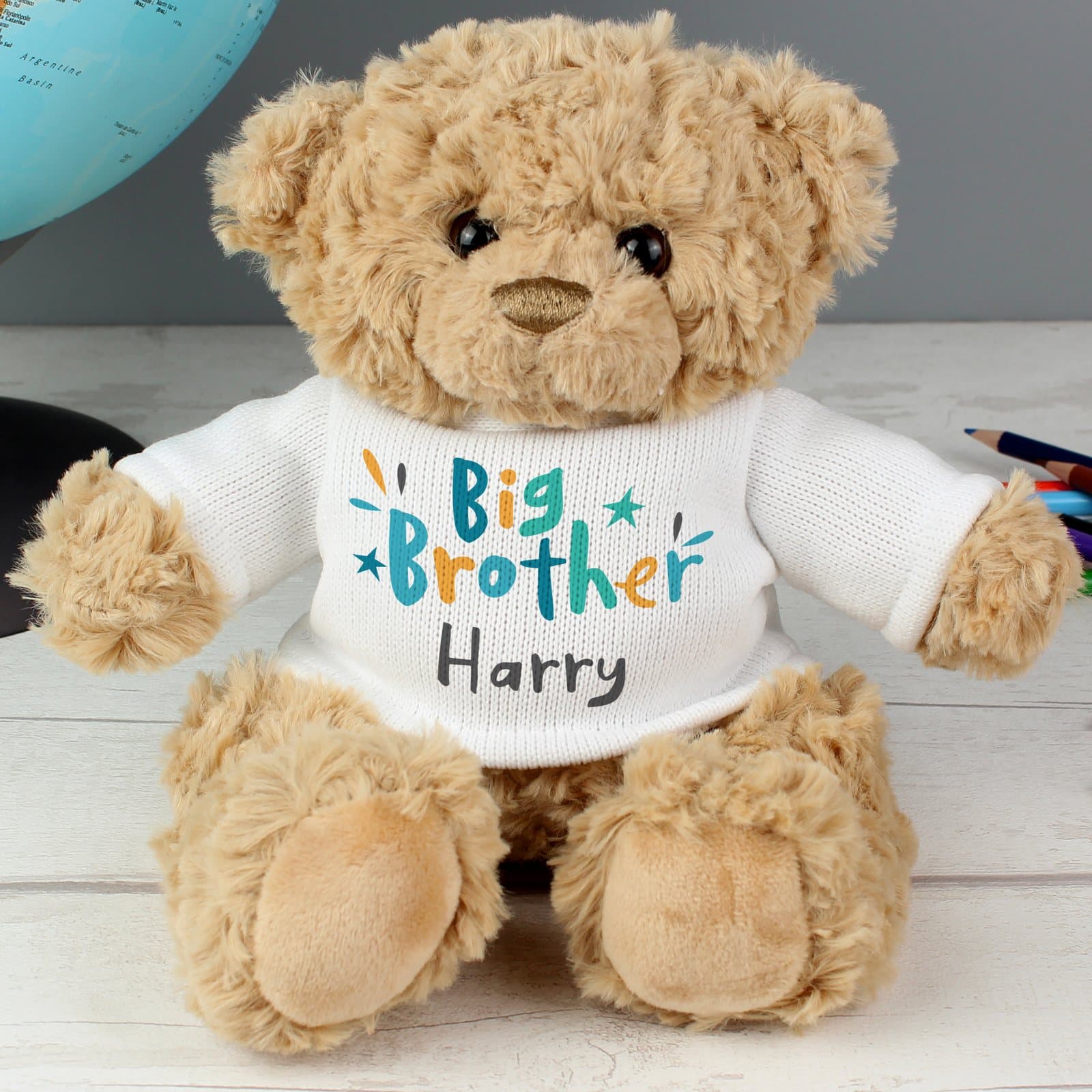 Plush big brother teddy bear