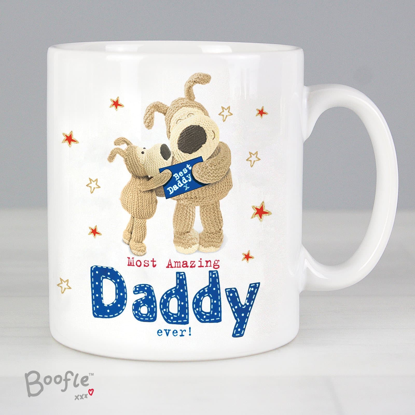 Personalised Boofle daddy mug, a ceramic mug