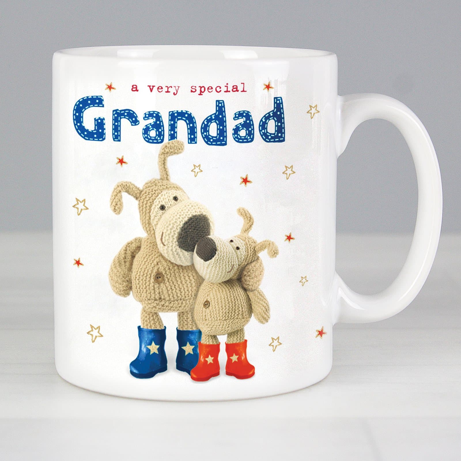 Personalised Boofle special grandad mug, a ceramic mug