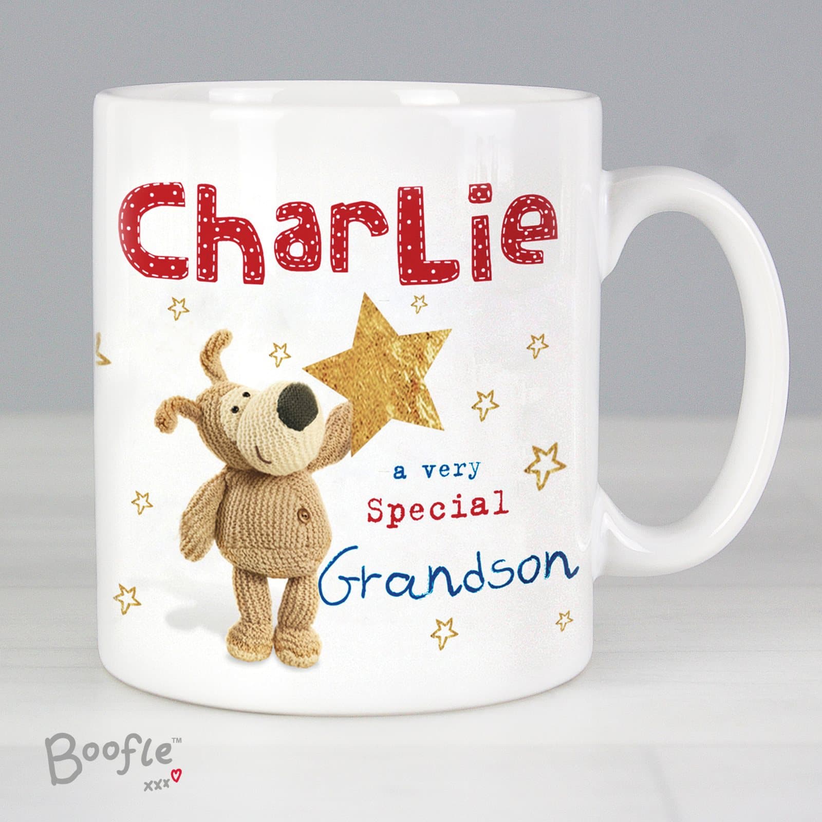Personalised Boofle very special star mug, a ceramic mug
