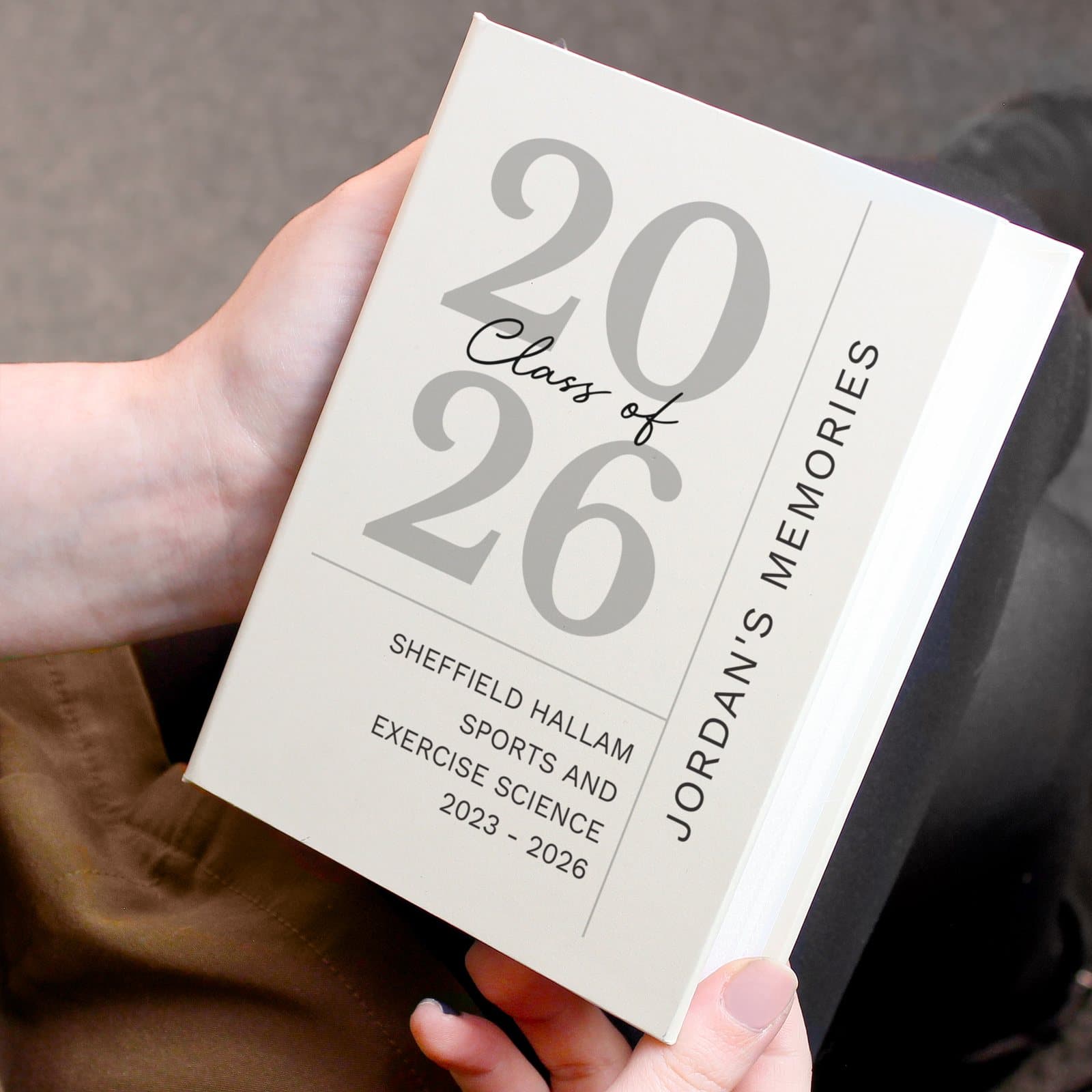 Personalised class of graduation 6x4 photo album with sleeves