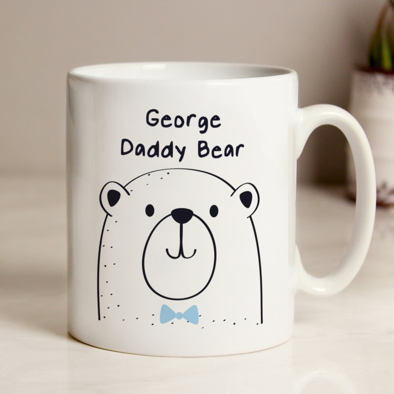 Ceramic Daddy Bear mug with a name on the front