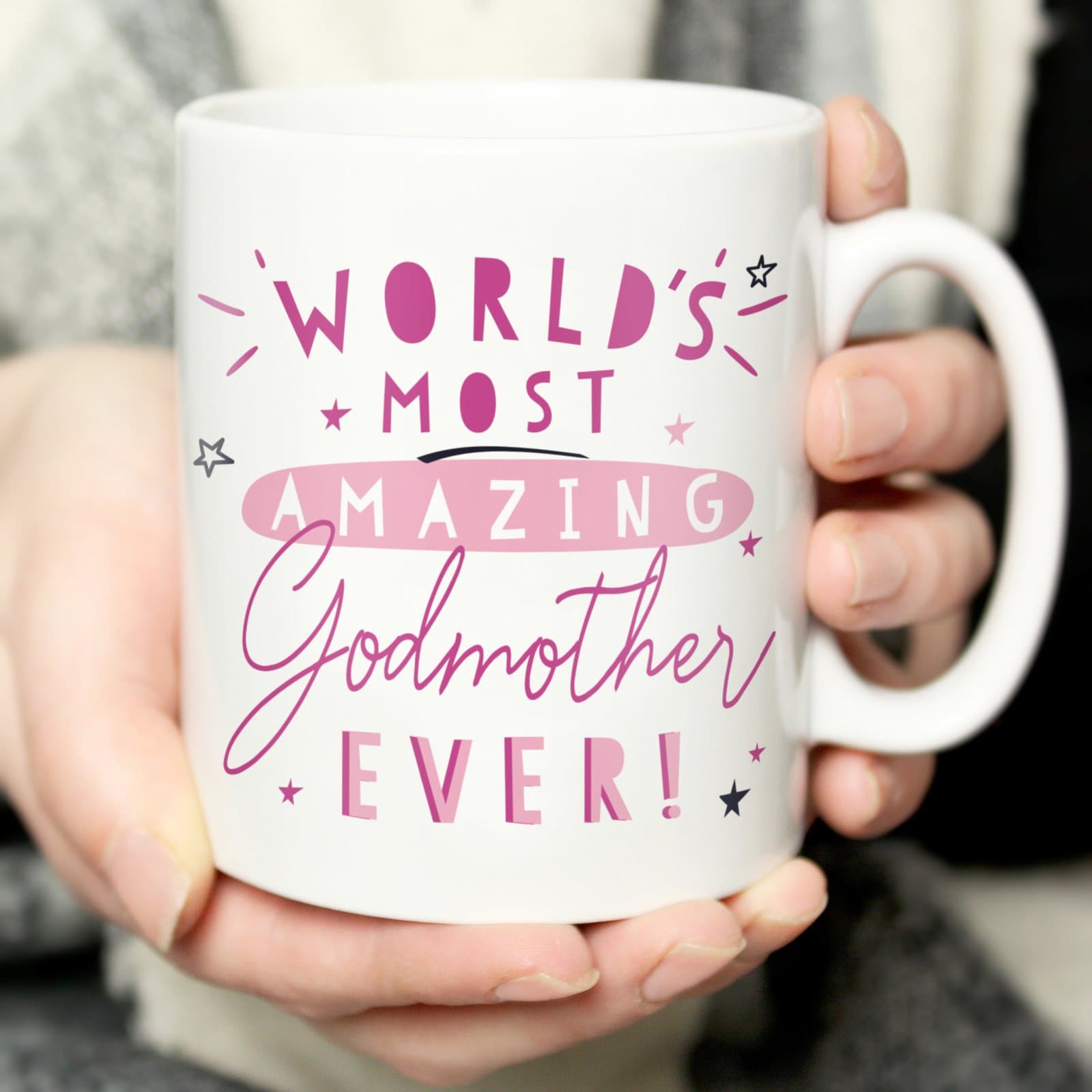 Ceramic godmother mug with fixed godmother wording
