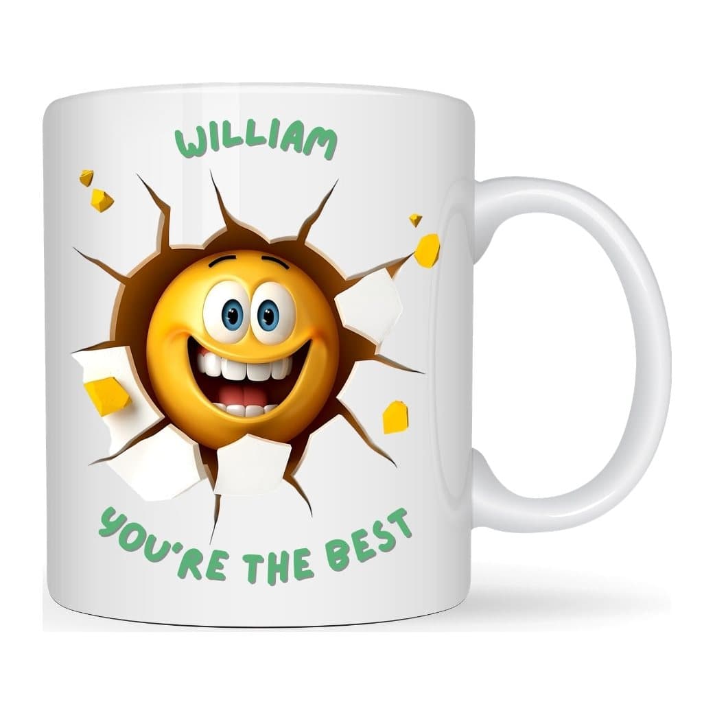 Personalised dad mug with a dad design printed on both sides