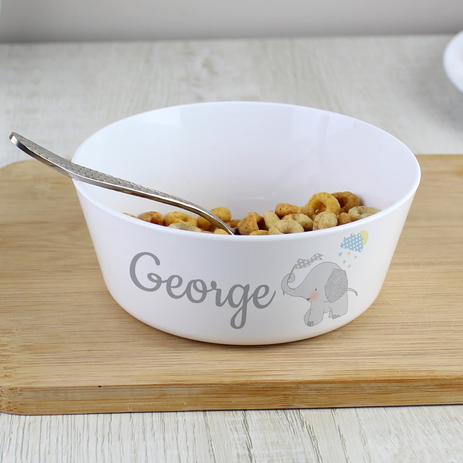 Hessian elephant design plastic bowl