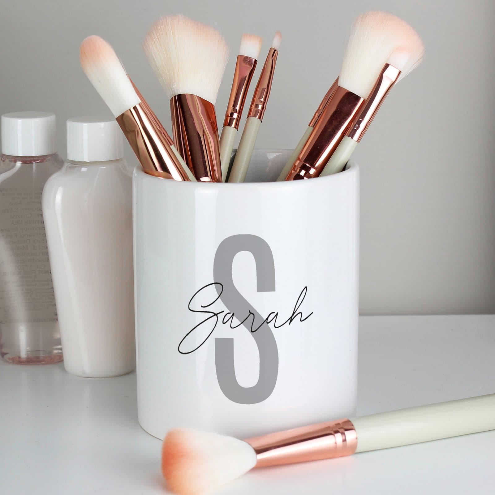 Ceramic storage pot personalised with a name