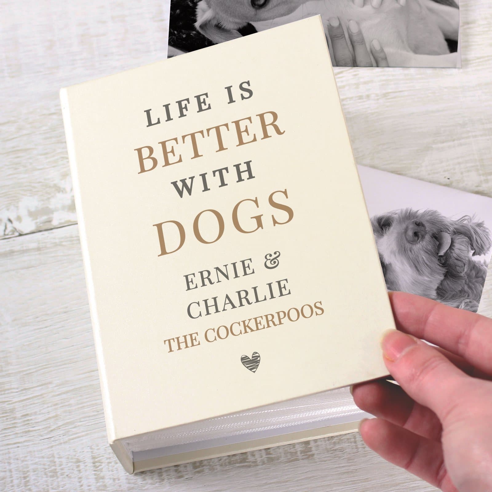Personalised life is better with pets 6x4 photo album