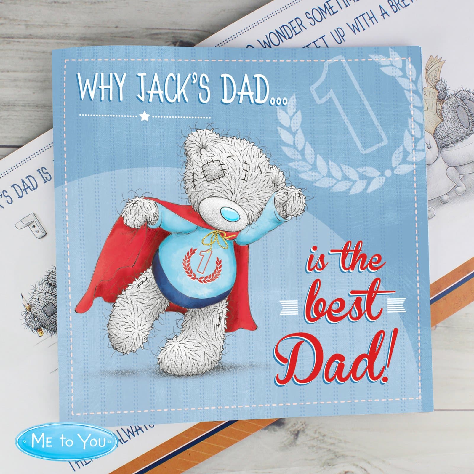 Personalised Me to You For Him Super Hero poem book