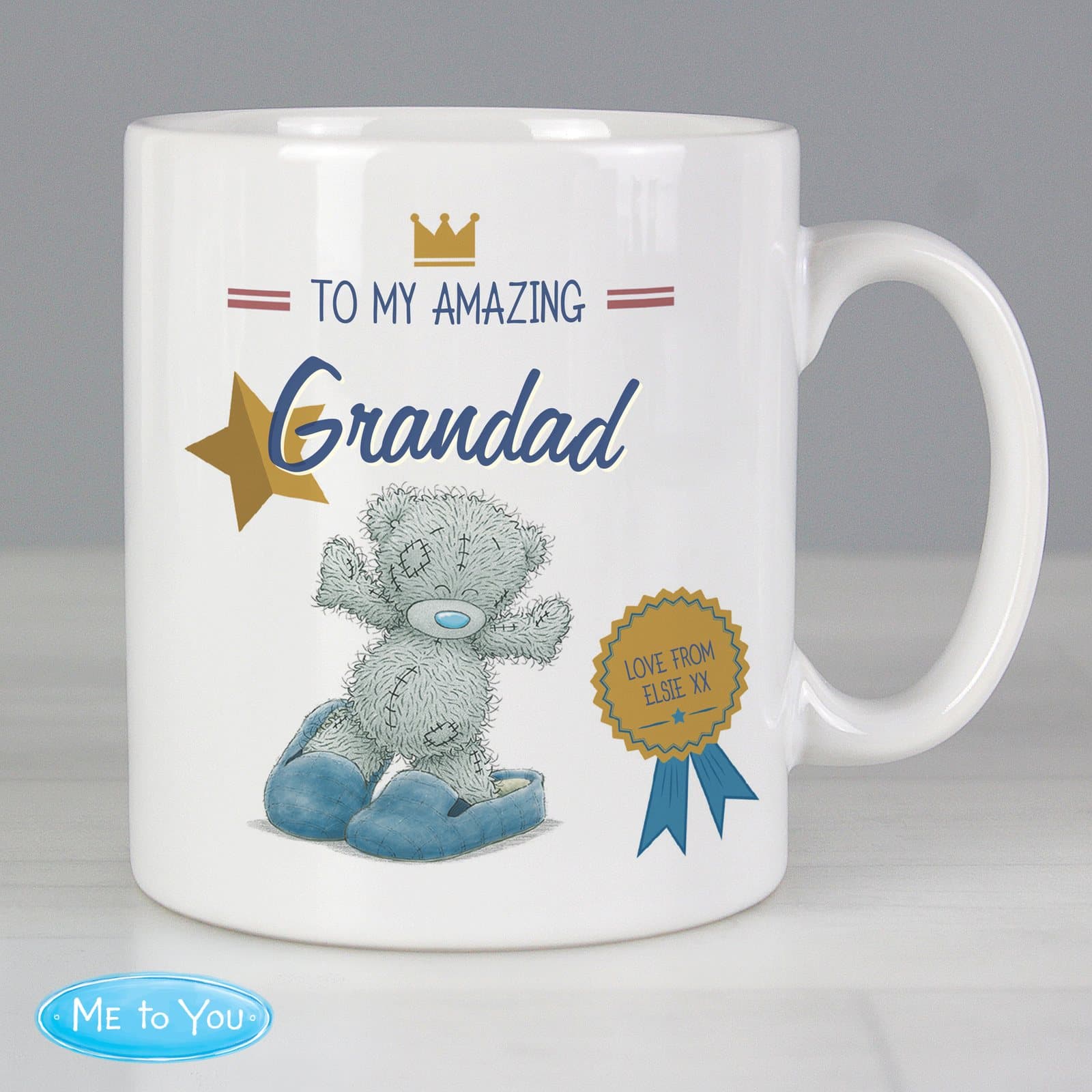 Personalised Me To You Slippers ceramic mug