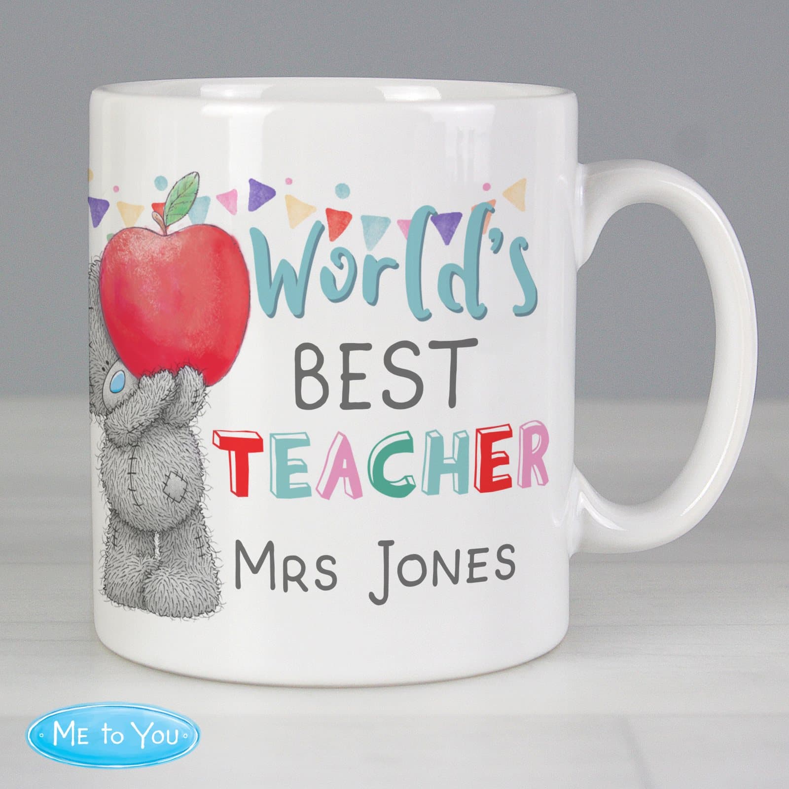 Personalised Me To You World's Best Teacher ceramic mug