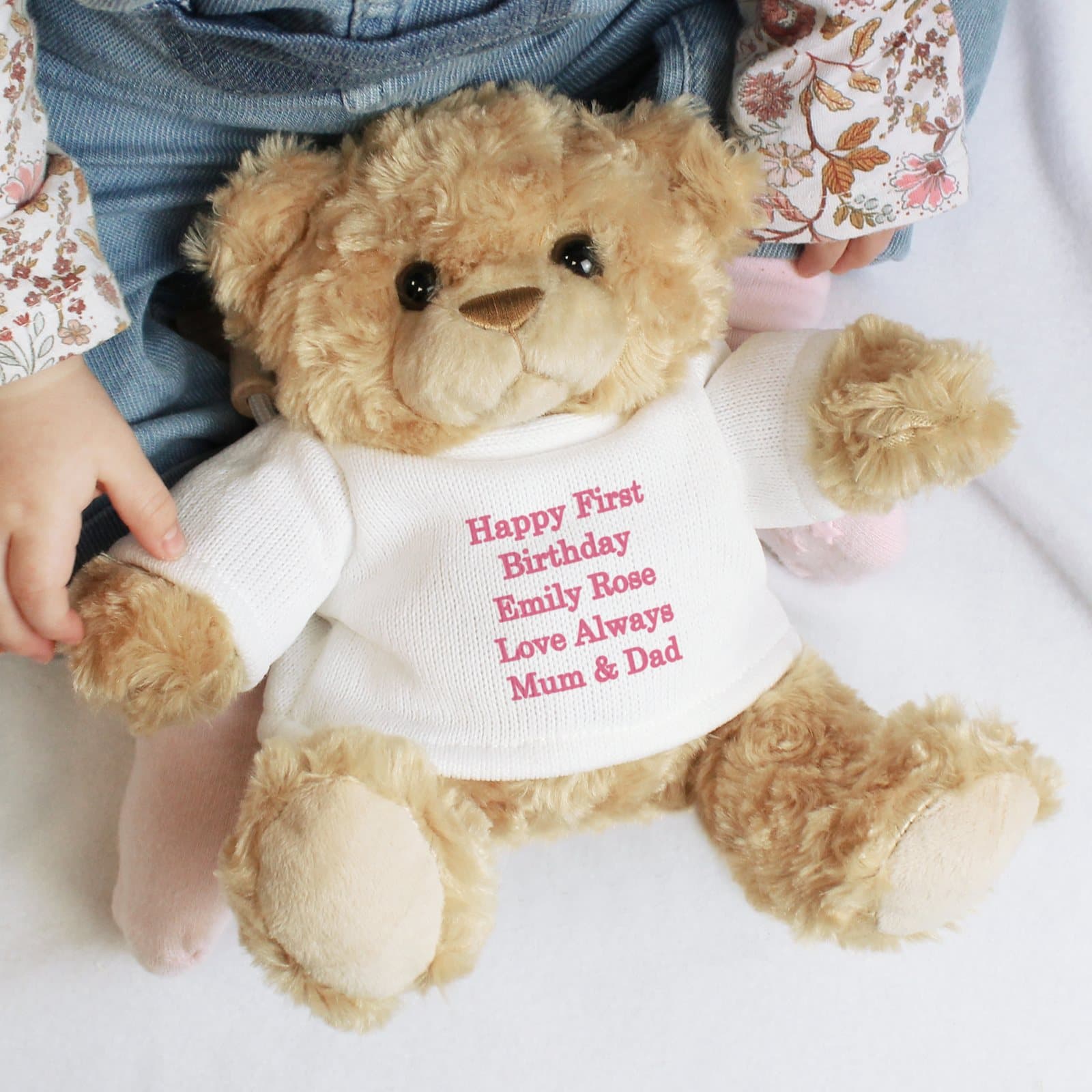 Plush message teddy bear