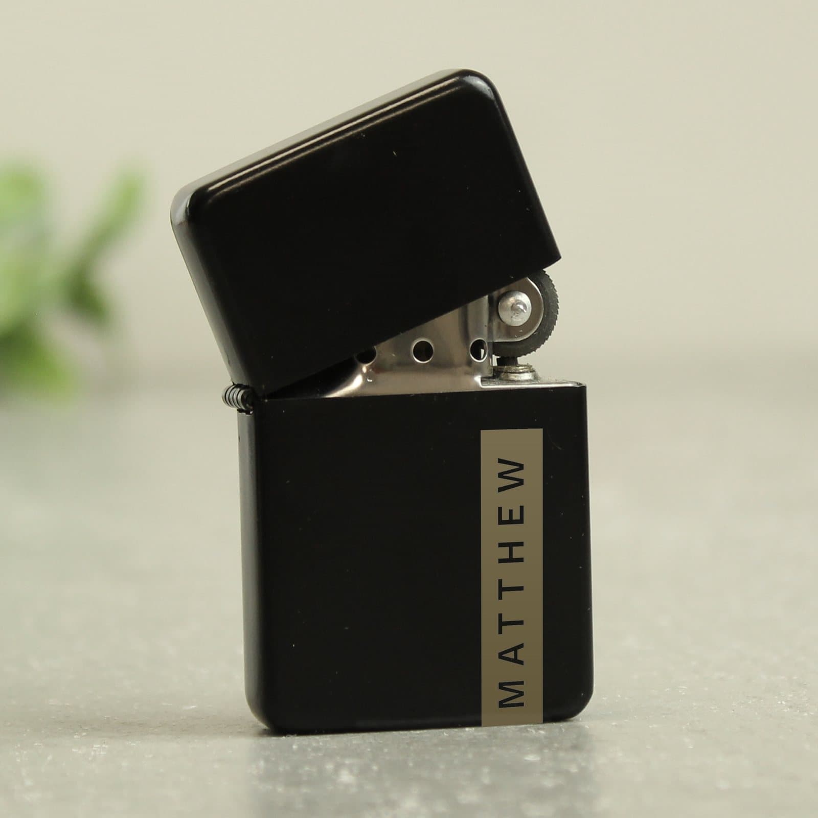 Personalised name only lighter engraved with a name