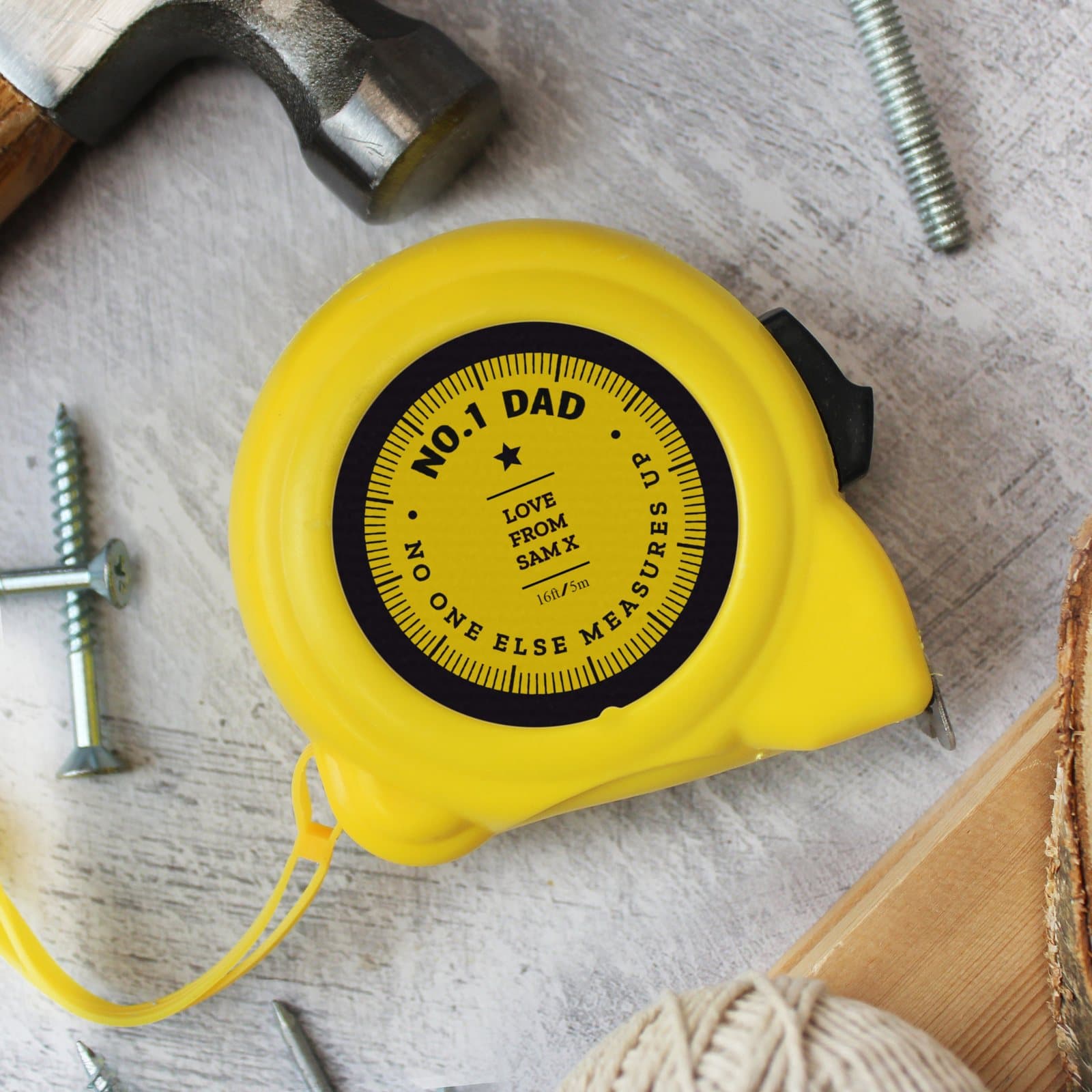 Personalised No One Else Measures Up tape measure