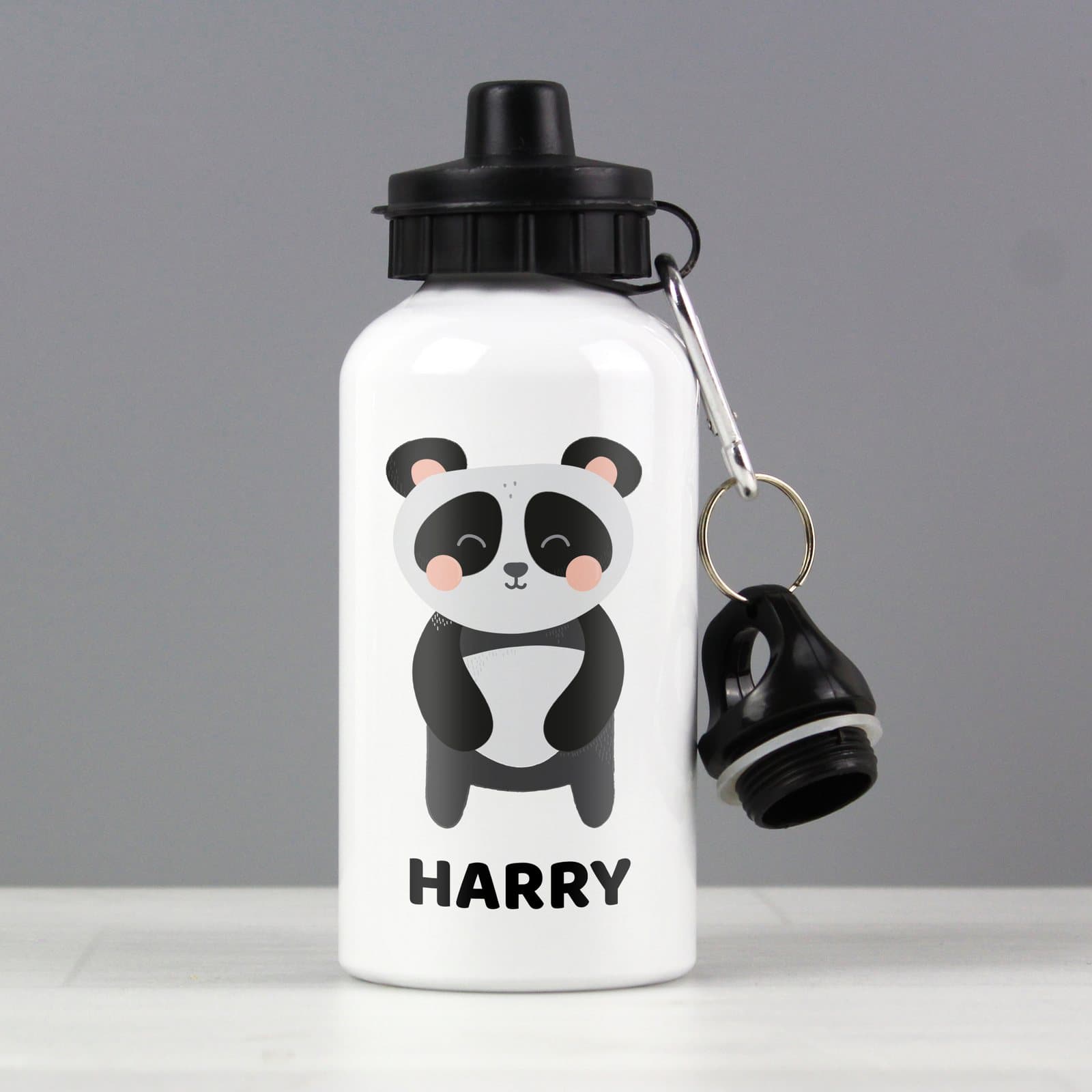 Panda design drinks bottle with a name