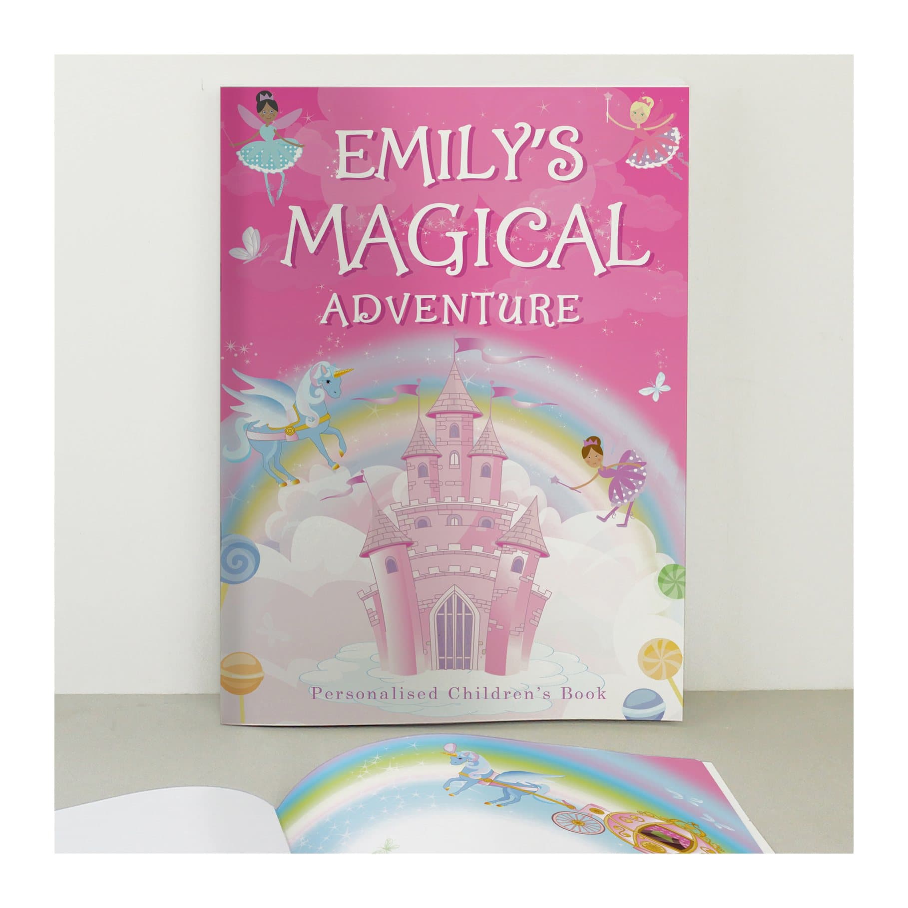 Personalised princess and unicorn story book for a little girl