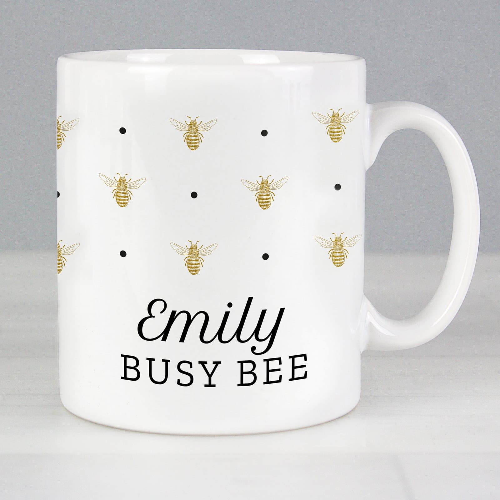 Personalised queen bee ceramic mug