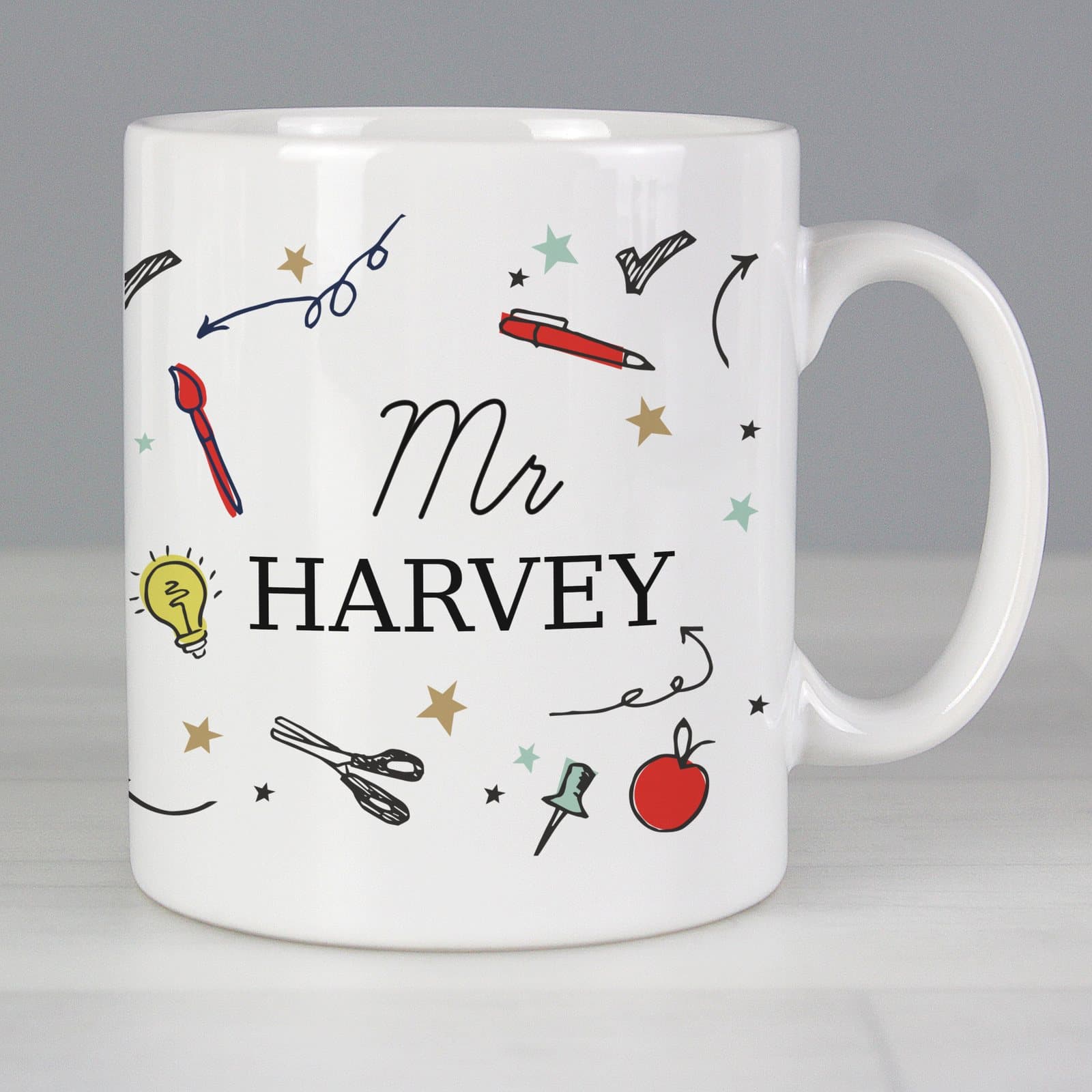 Personalised school teachers ceramic mug