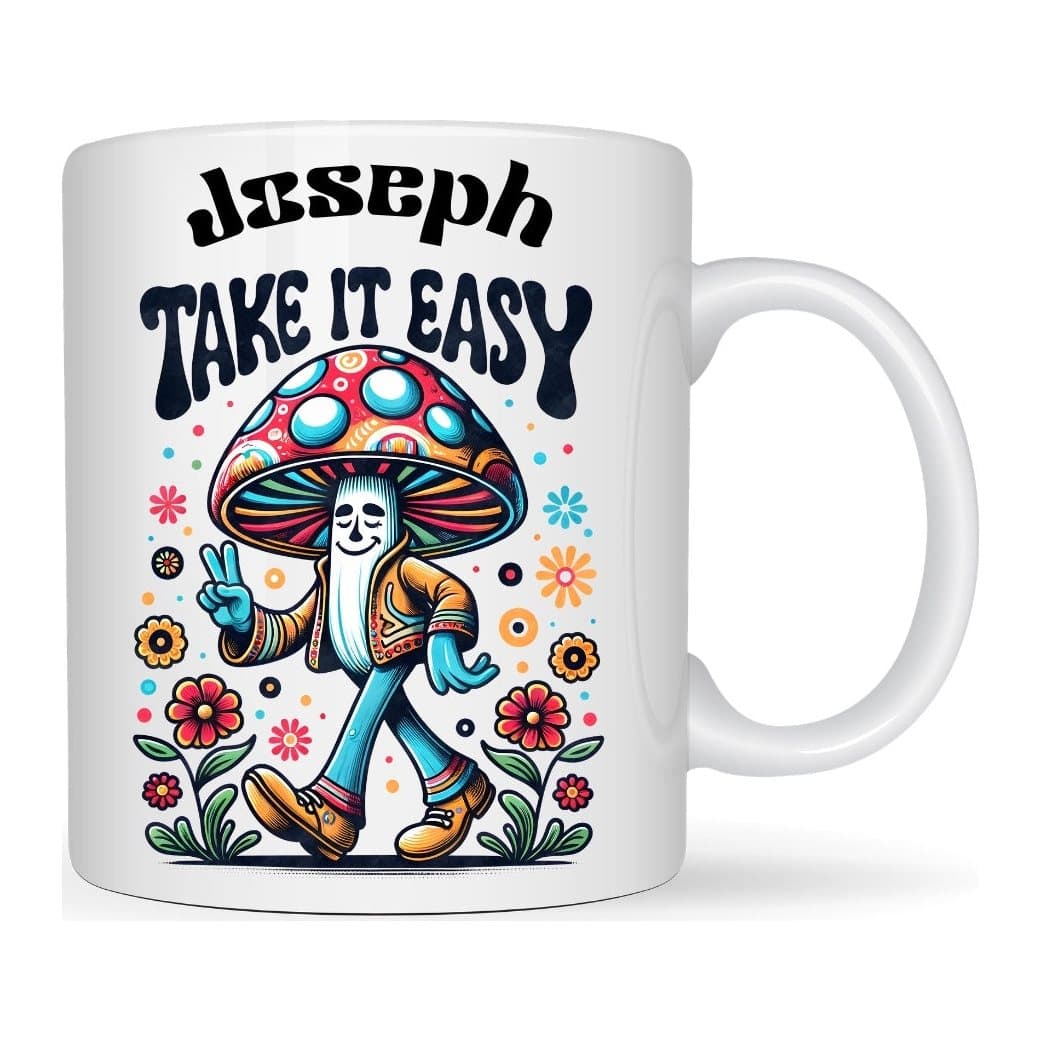 Ceramic mug with a special dad design and a personalised name or wording
