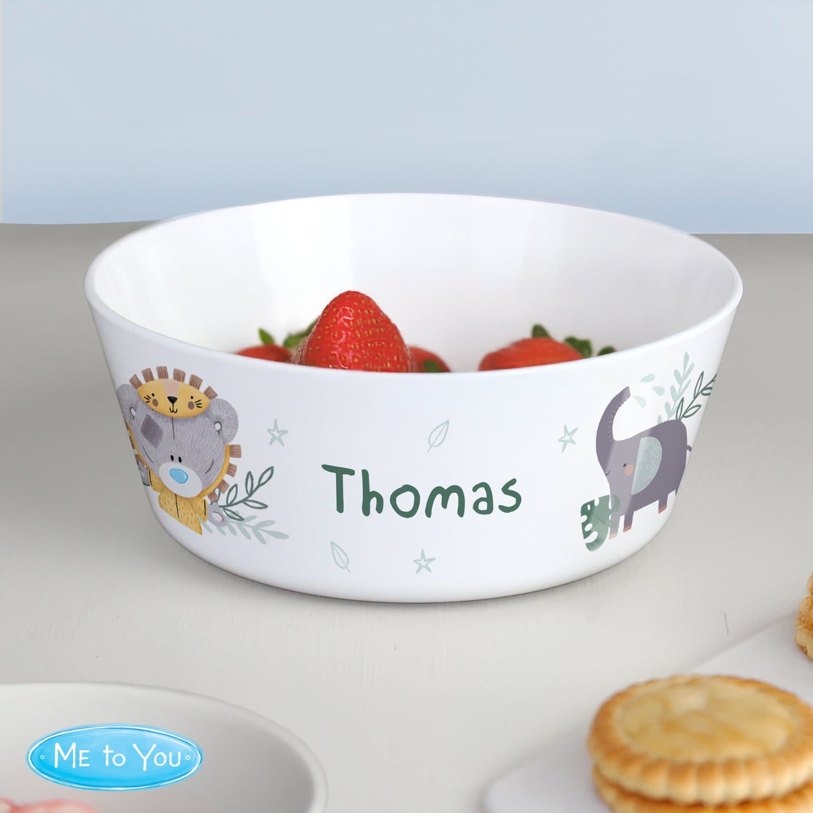 Plastic bowl with a Tiny Tatty Teddy Wild One design