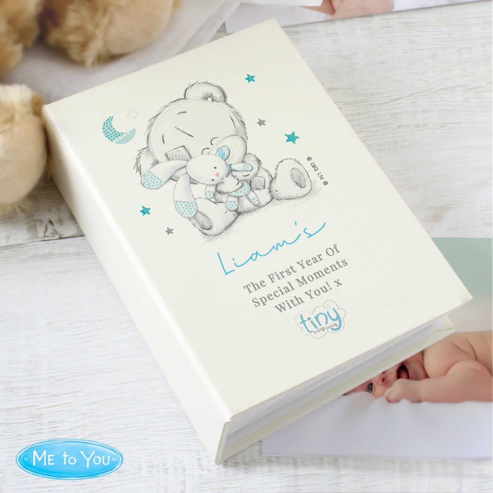 Personalised Tiny Tatty Teddy 6x4 photo album with sleeves