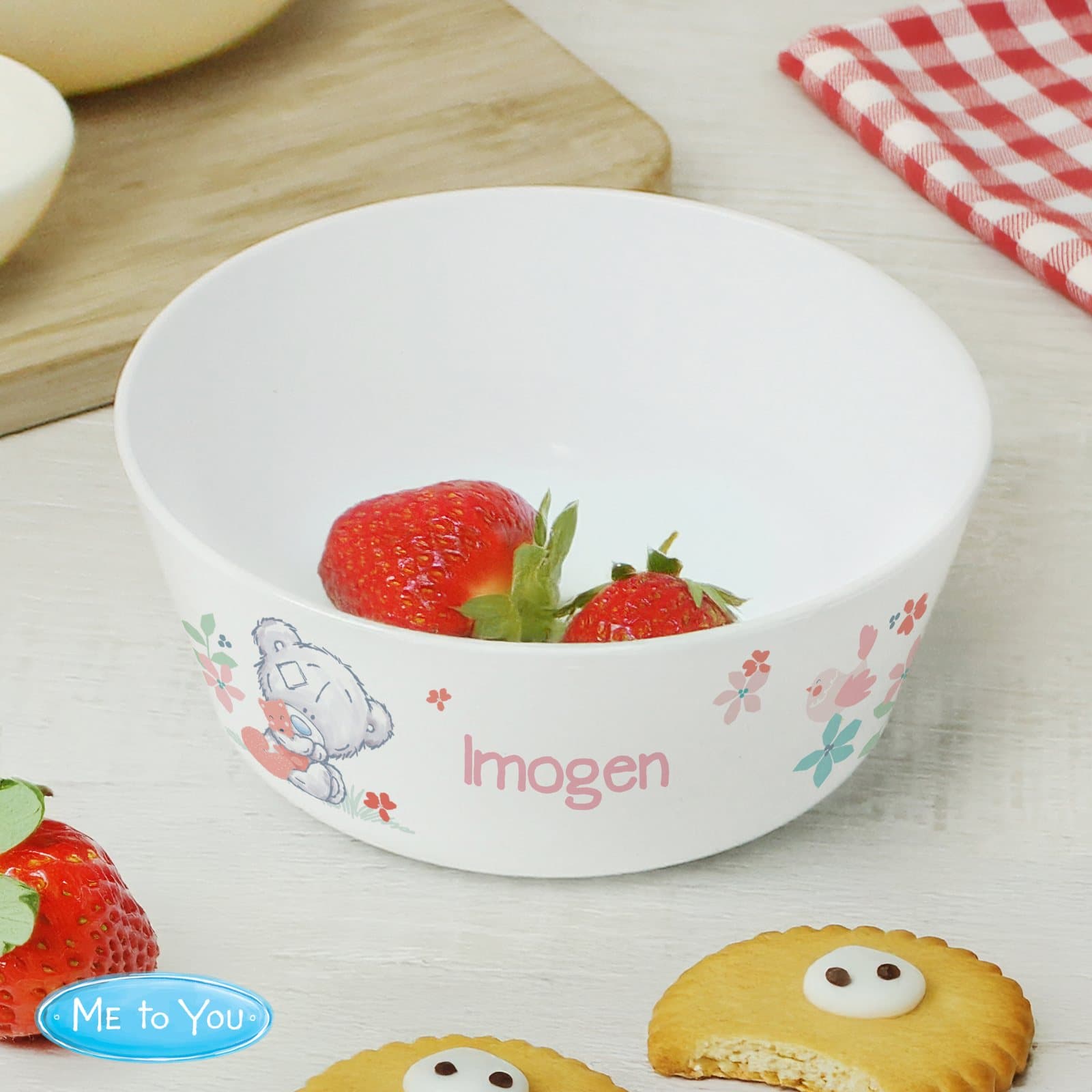 Plastic bowl with a Tiny Tatty Teddy Little Bud design