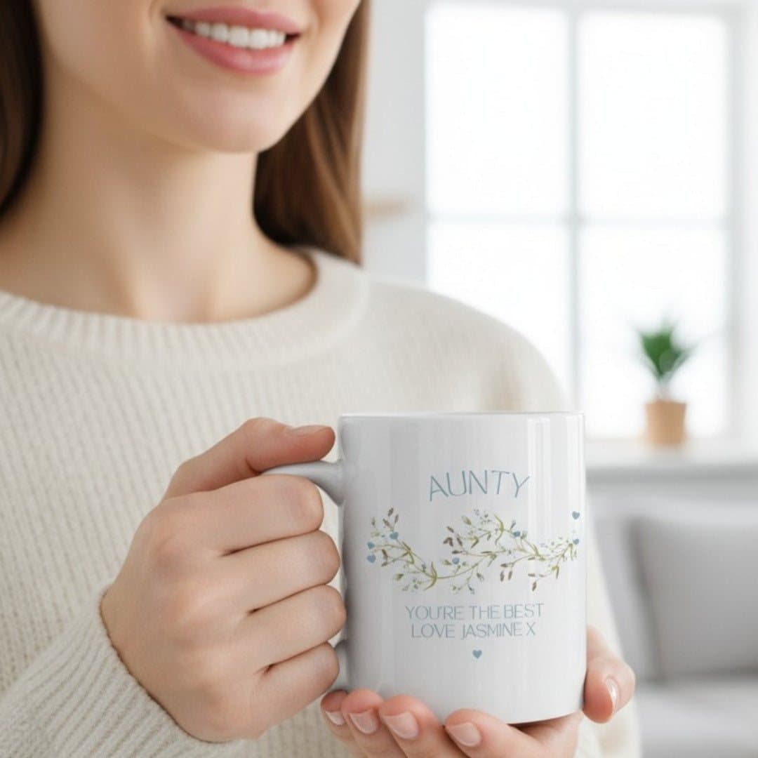 Ceramic mug with a grandma design