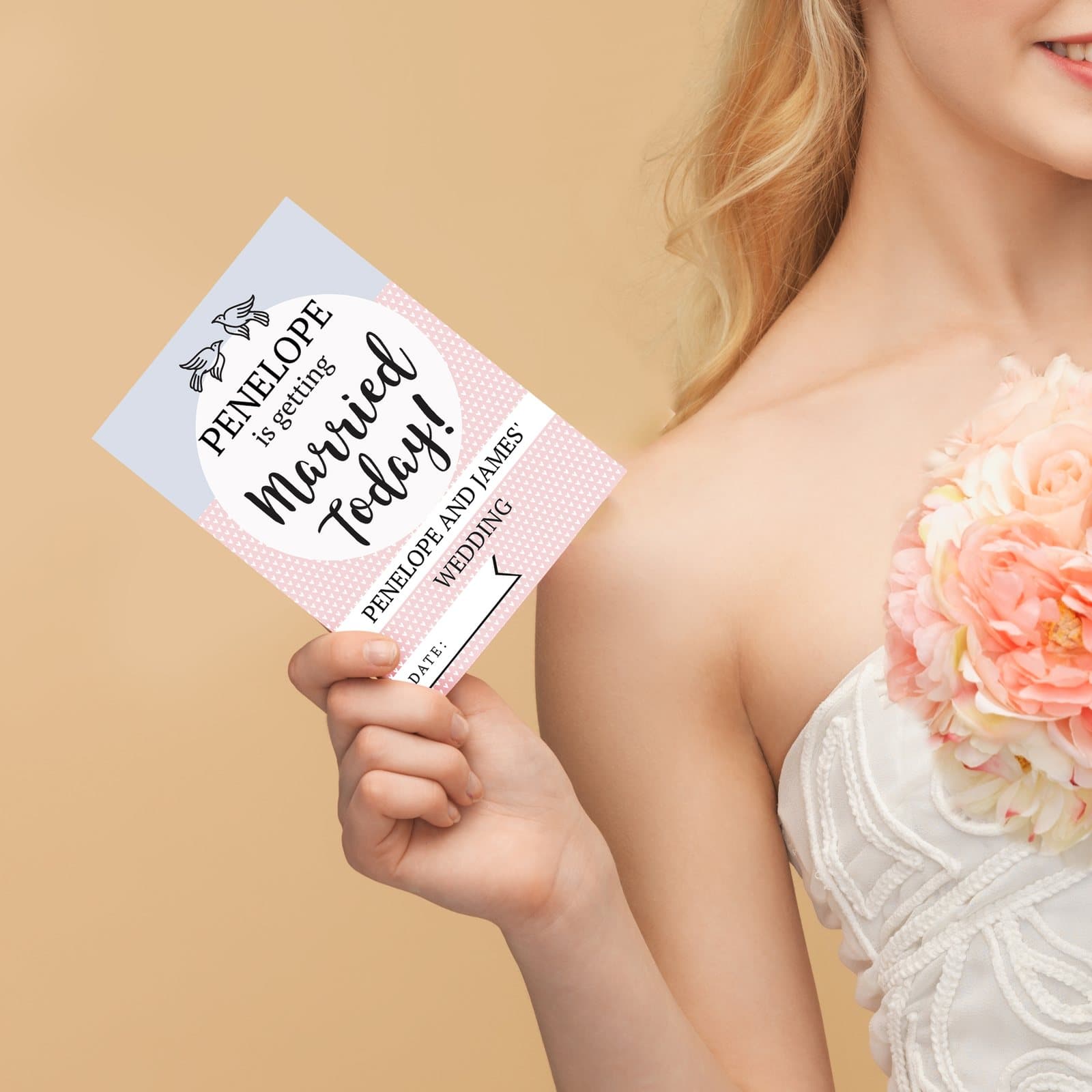 Pack of personalised wedding milestone cards