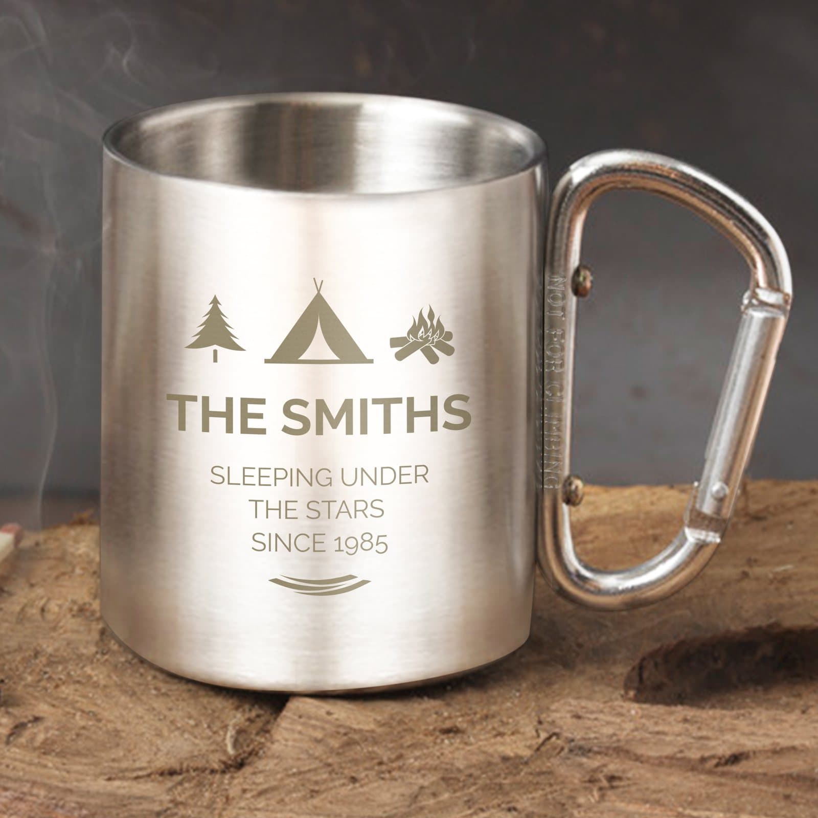 Personalised Wilderness Wanderer stainless steel mug