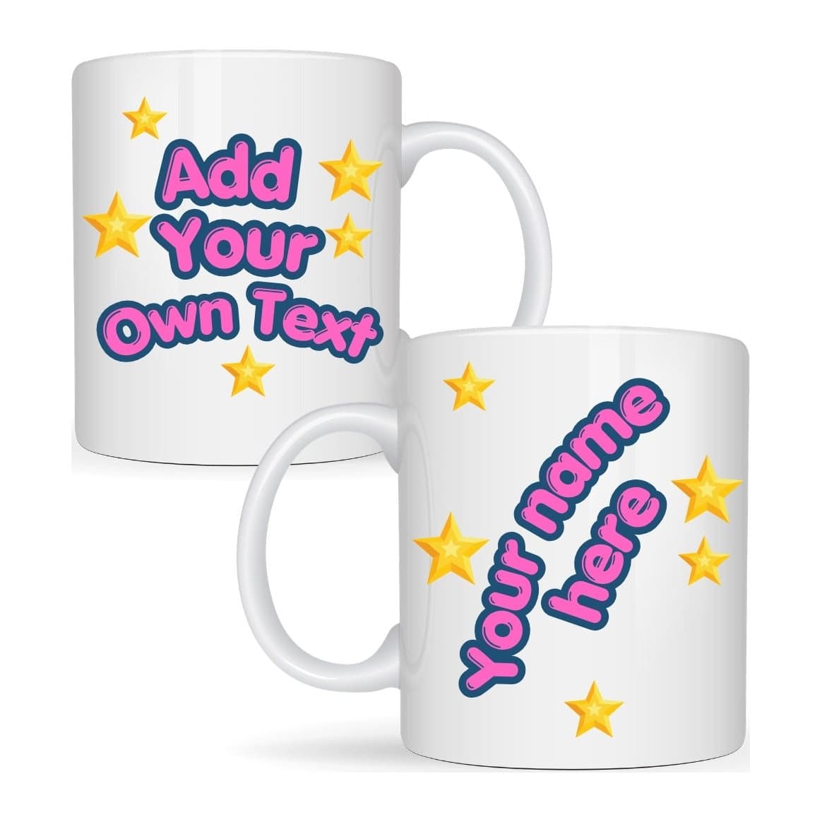 Ceramic mug printed with the You're Own Words design